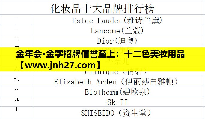 十二色美妆用品